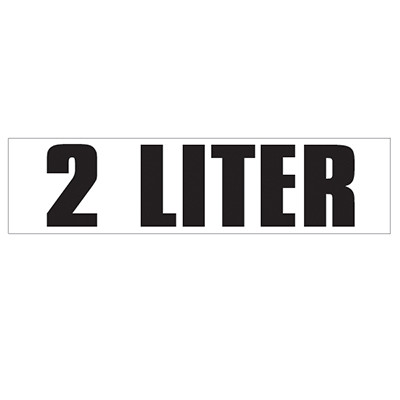 Medium Banner Label - 2 Liter