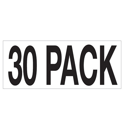 Large Banner Label - 30 Pack