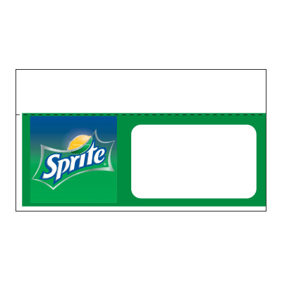 Shelf talker - 10" x 6.25" Sprite