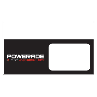 Shelf talker - 10" x 6.25" Powerade