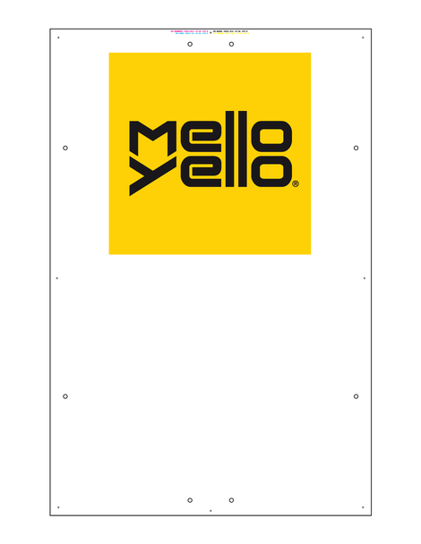 Exterior Pole Sign - 31" x 47" Mello Yello
