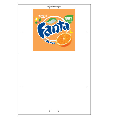 Exterior Pole Sign - 31" X 47" Fanta