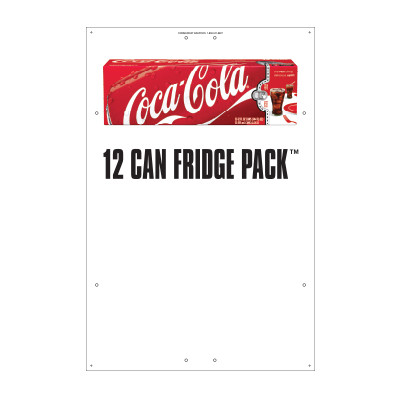 Exterior Pole Sign - 31" X 47" Coke Fridge Pack