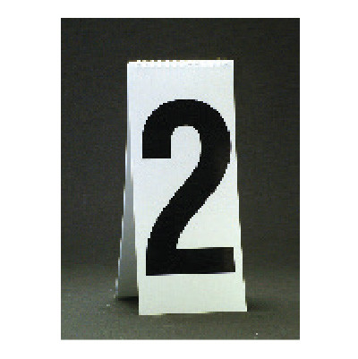 11 1/8" Spiral Number Dollar Pad - White