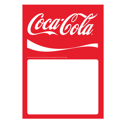 Coke Low Tac Cling