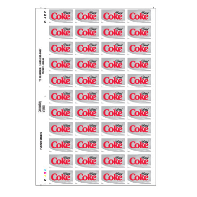 Diet Coke Flavor Sheet