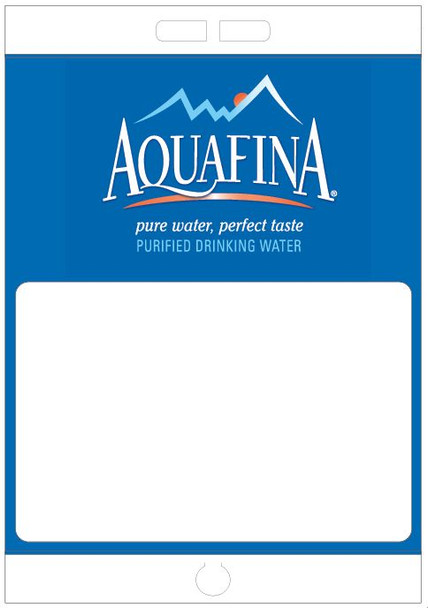 Paper Pole Sign - 16" x 23" Aquafina