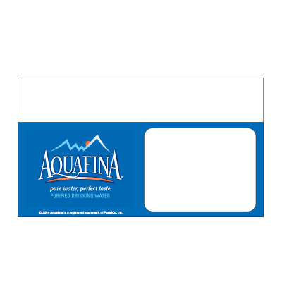 Shelf talker - 10" x 6.25" Aquafina