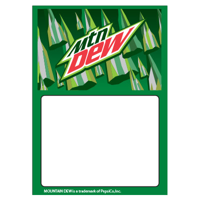 Mountain Dew Low Tac Cling