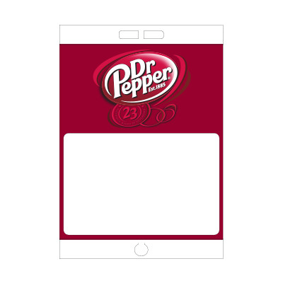 Paper Pole Sign - 16" x 23" Dr Pepper