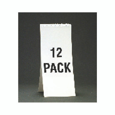 7" Spiral Soda Descriptive Pad - White