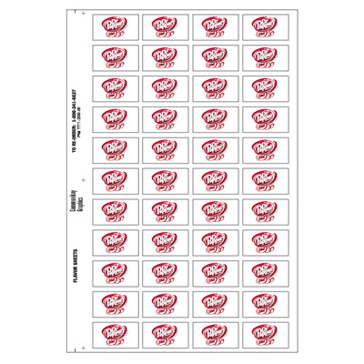Diet Dr Pepper Flavor Sheet