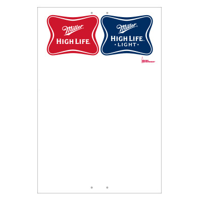 Exterior Pole Sign - 31" X 47" Miller High Life & High Life Light