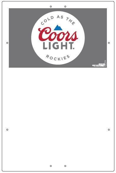 Exterior Pole Sign - 31" X 47" Coors Light