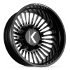 24 x 8.25 KG1 Forged KD051 Vegas-D Gloss Black/Machined