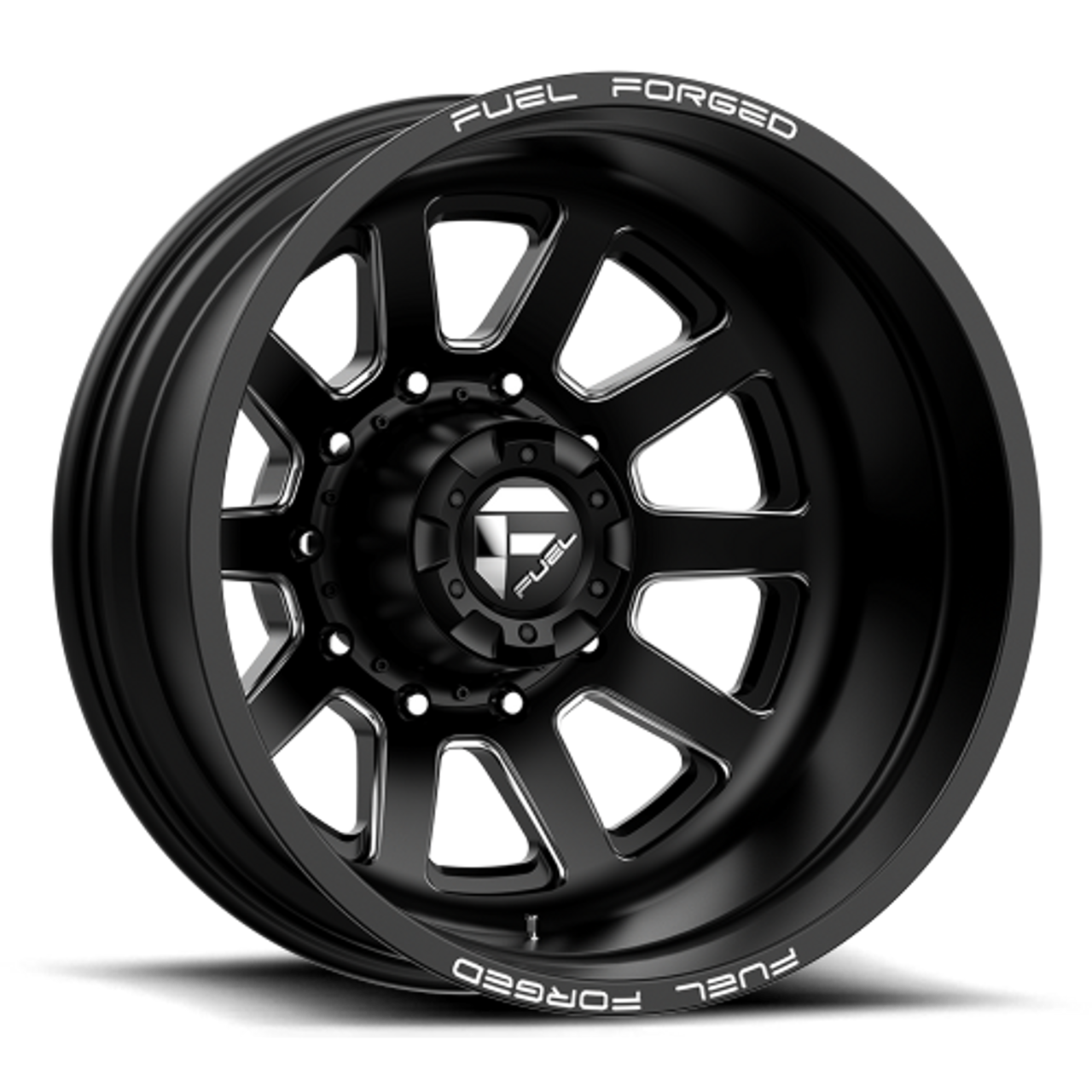 22 x 8.25 Fuel FF09D Black/Machined Rear 10 Lug