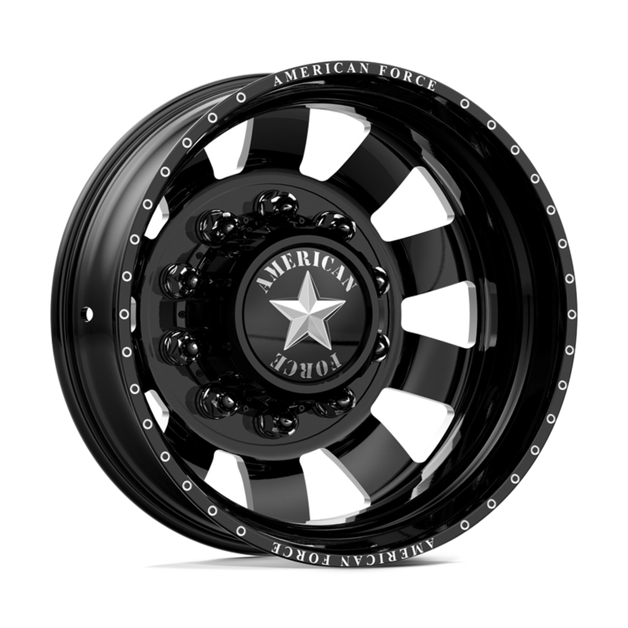 24 x 8.25 American Force 23 Bolt DRW Black Rear