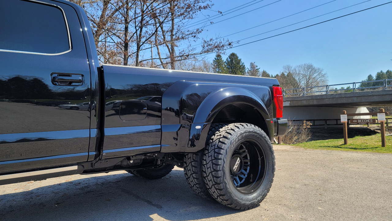 20 x 8.25 DDC Aftermath Black/Milled Ford F350 Dually