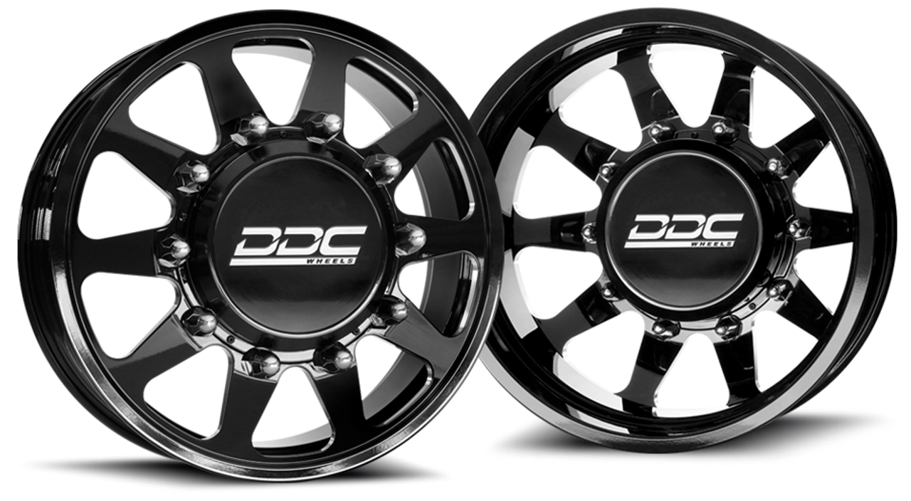 20 x 8.25 DDC Wheels The Ten Forged Black/Machined