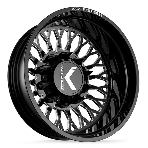 24 x 8.25 KG1 Forged KD049 Jacked-D Gloss Black/Machined