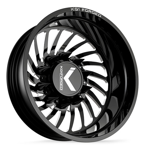 22 x 8.25 KG1 Forged KD023 Bender-D Gloss Black/Machined