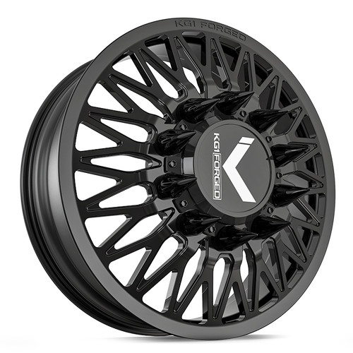 Picture of the KG1 Forged KD059 Seismic Gloss Black Front Wheel