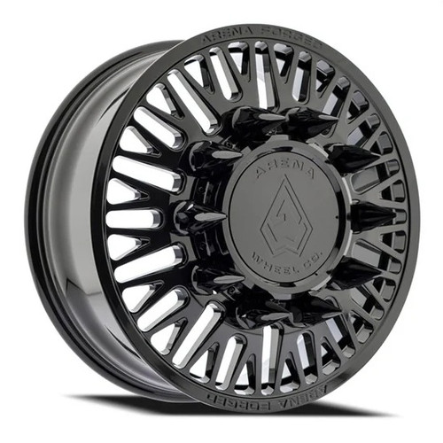 22 x 8.25 Arena Casino AF101 Forged Wheels Gloss Black for Ford F450 and F550 Dually Wheels