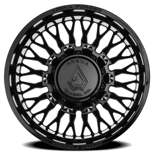 22 x 8.25 Arena Maximus AF102 Forged Gloss Black for Ford F450 and F550 Dually Wheels