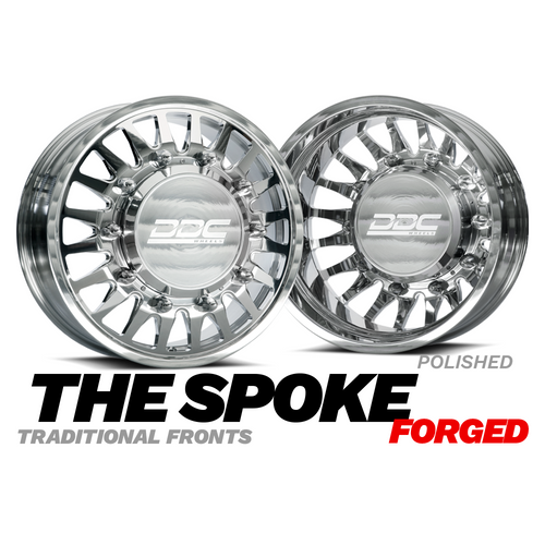 20 x 8.25 & 22 x 8.25 DDC The Spoke Polished F450/550/Ram 4500/5500