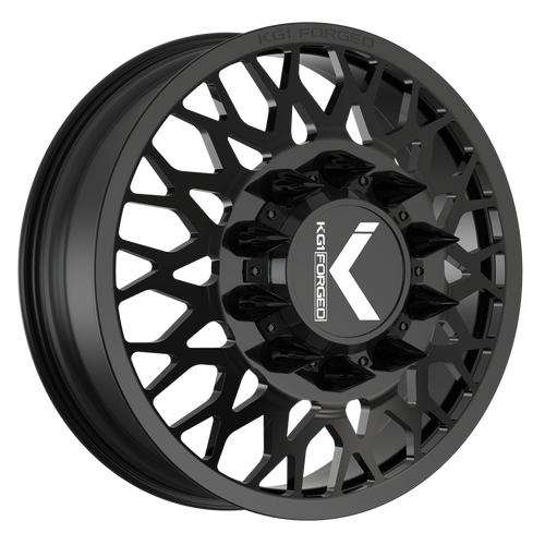 Picture of the 22 x 8.25 KG1 Forged KD019 Torture Gloss Black Front Wheel