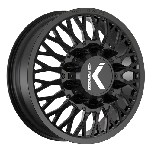 Picture of the 22 x 8.25 KG1 Forged KD049 Jacked Gloss Black Front Wheel