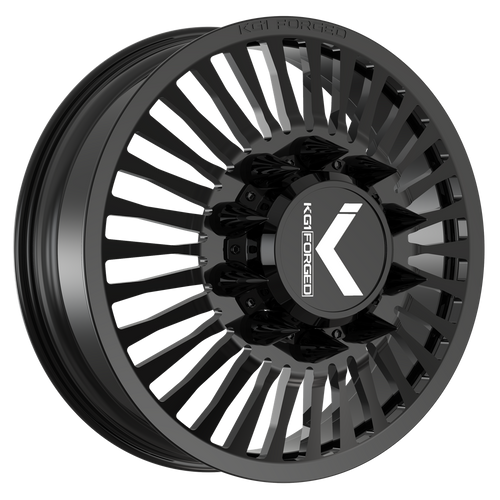 Picture of the 22 x 8.25 KG1 Forged KD051 Vegas Gloss Black Front Wheel
