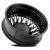 Picture of the 24 x 8.25 Arena Maximus AF102 Forged Gloss Black Rear Dually Wheel