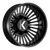 Picture of the 24 x 8.25 KG1 Forged KD051 Vegas Gloss Black Rear Wheel