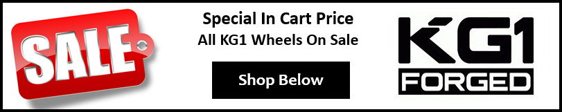 KG1 Forged Wheels Discount Banner