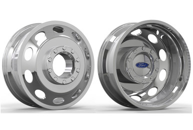 22 DBO Oval Forged Dually Wheels | Direct Fit for Ford F450, F550