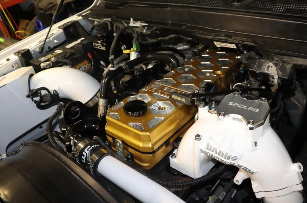 Gold Rockerbox with Gold Bean Machine Valve cover