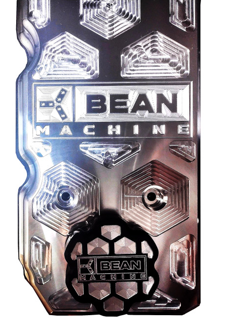 The Bean Machine valve covers are designed to stand out, not only from the stock valve cover, but also from any other valve cover on the market.  These valve covers have a one of a kind custom look and have the industry known Bean Machine logo!  These valve covers can be used to customize your street truck or to go on your all out competition truck. Many of the highest HP Cummins trucks in the country run a Bean Machine Valve Cover.