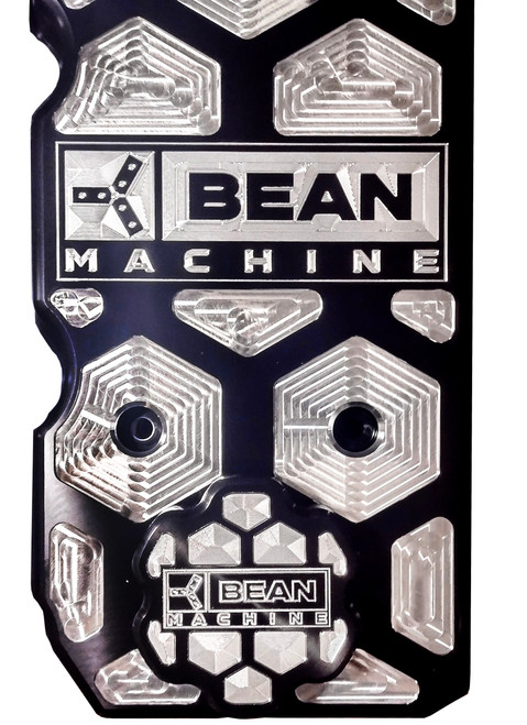 BEAN MACHINE 06-PRESENT CUMMINS BILLET FLAT TOP VALVE COVER W/ DUAL CCV OUTLETS HONEYCOMB COMES WITH OIL CAP COVER