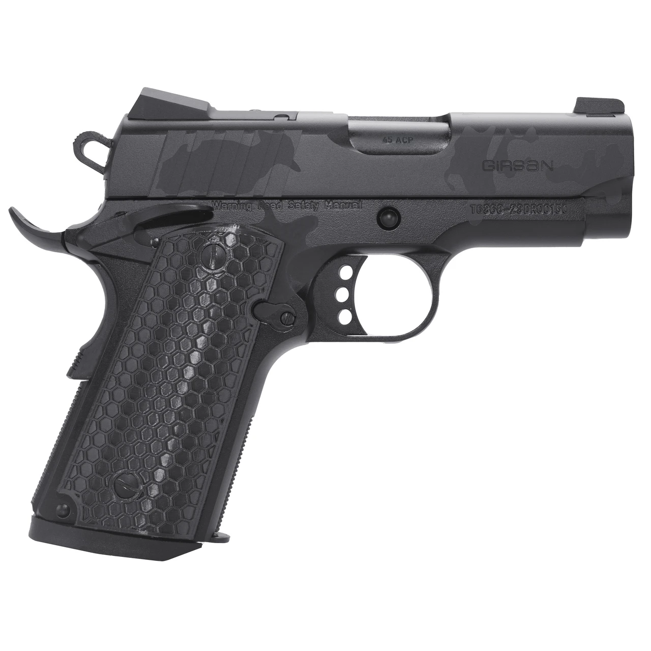 EAA Girsan MC1911S Influencer Govt 45 ACP 3.4″ 6rd Pistol | Black