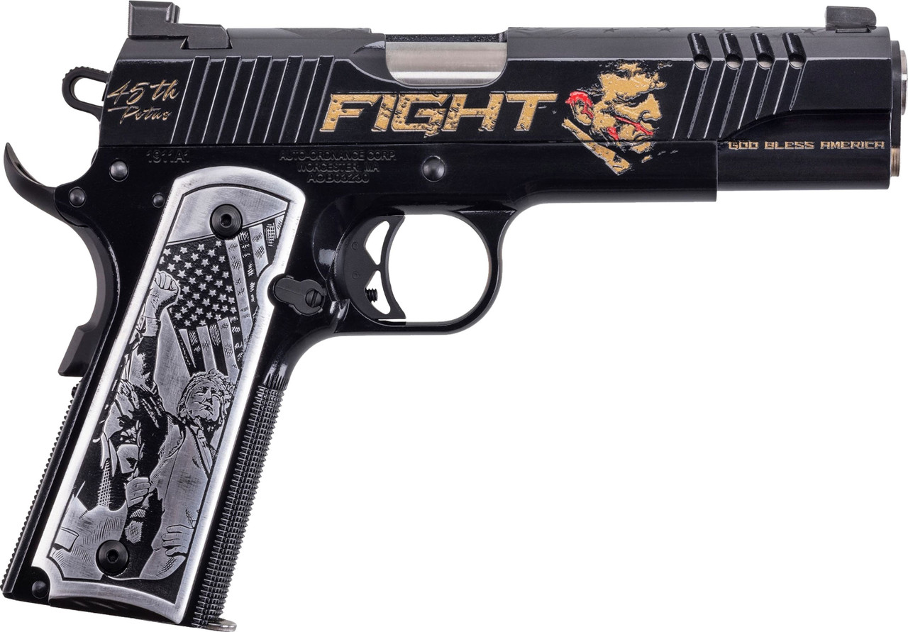Auto-Ordnance 1911 Trump Fight .45 ACP 5″ Barrel 7-Rounds