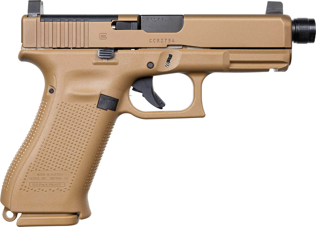 Glock 19X Gen 5 MOS 9mm 4.52in 19rd Coyote FDE