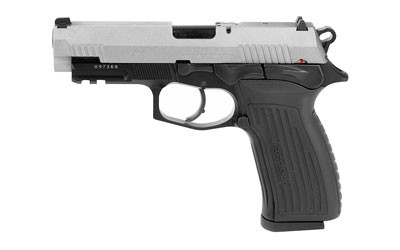 Bersa TPR9DT TPR Full Size Frame 9mm Luger 17+1, 4.30″ Black Steel Barrel, Nickel Cerakote Serrated Steel Slide, Matte Black Aluminum Frame w/Picatinny Rail, Ambidextrous