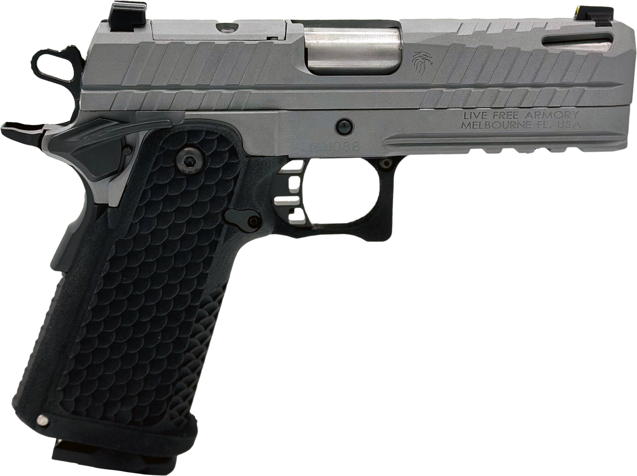 Live Free Armory Apollo 11 SC Elite Grey 9mm 3.5″ Barrel 17-Rounds