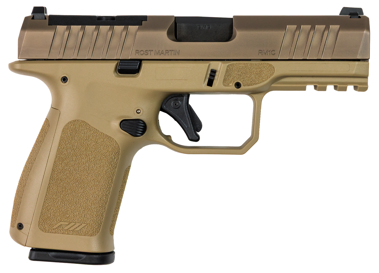 Rost Martin RM1CMOVOSP10 RM1C 9mm Luger 10+1 4″ Black Optic Ready/Serrated Slide Black