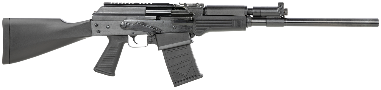 JTS M12AK 12 Gauge Semi-Automatic Shotgun – 3″ Chamber, 5+1 Capacity, 18.7″ Chrome-Lined Barrel, Picatinny Rail, Synthetic Stock, Rem Choke Compatible, Optics Ready, 2 Magazines Included 810058880000