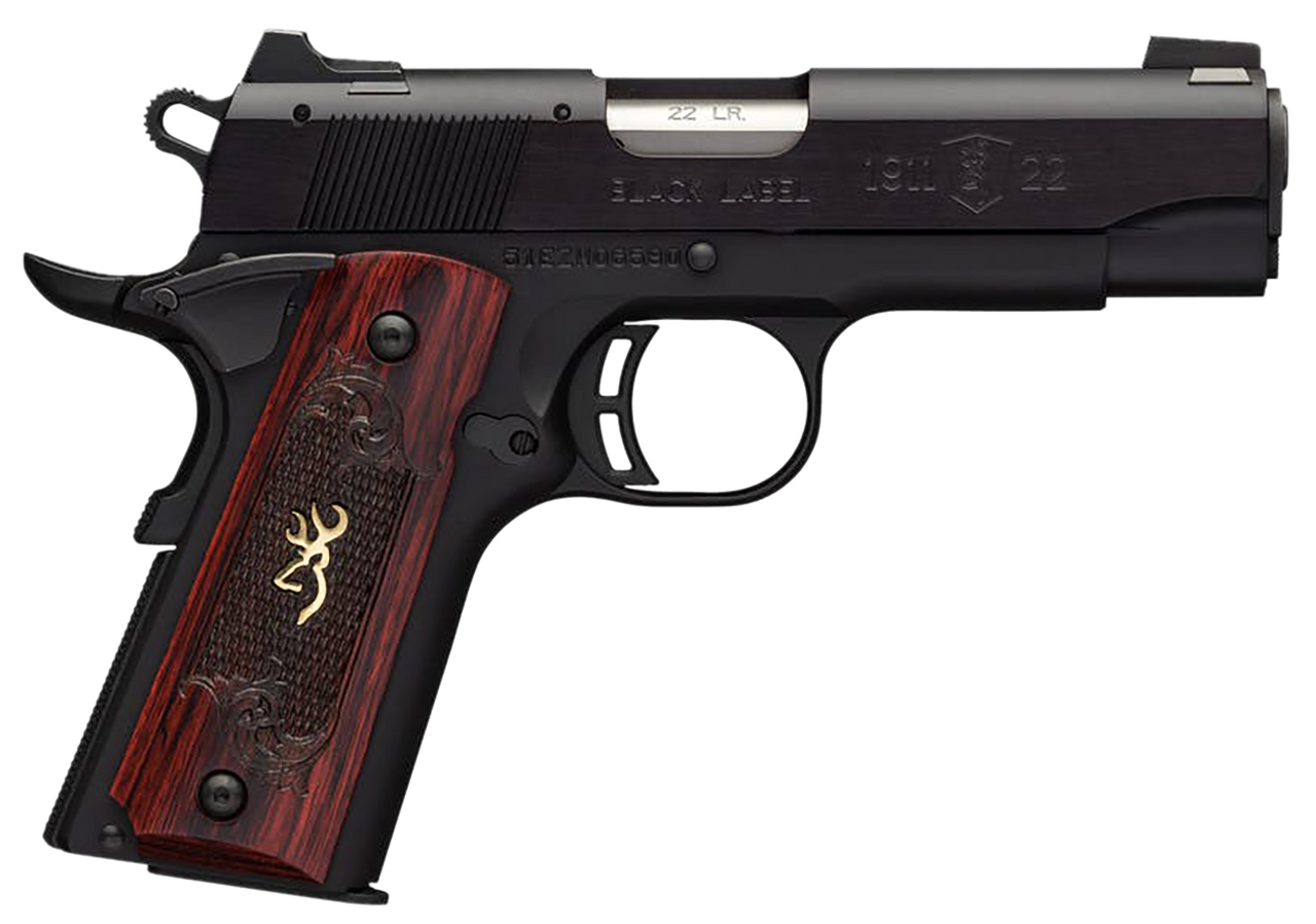 Browning 1911-22 Black Label Medallion Compact .22 LR 3.63″ Barrel 10-Rounds