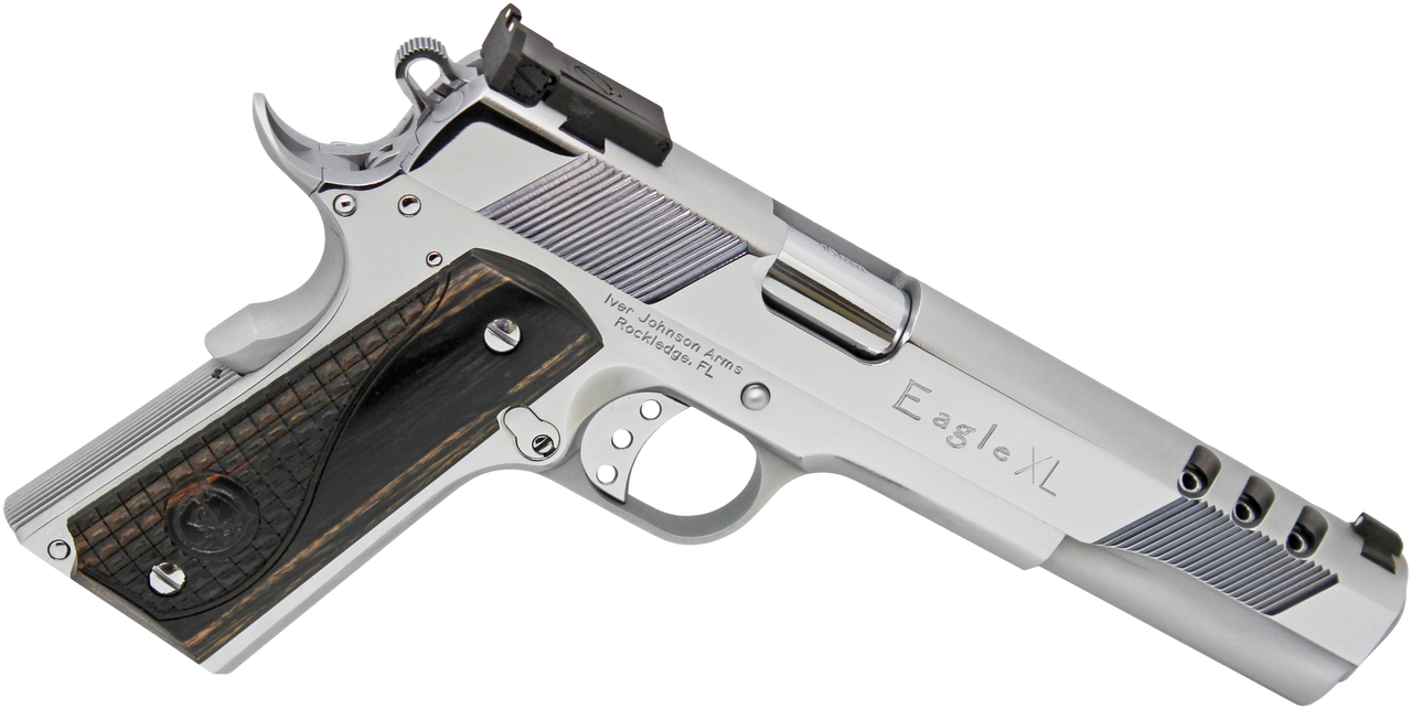 IVER JOHNSON EAGLE XL PORTED – 45ACP 6″ ADJ POLISHED CHROME