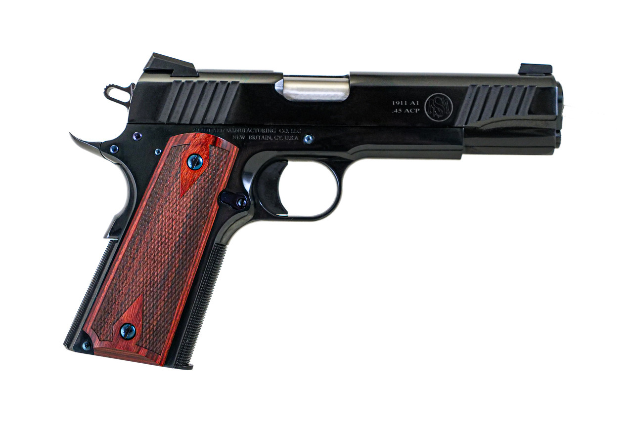 Standard Manufacturing Royal Blue Finish 1911 Handgun .45 ACP 8rd Magazine 5″ Barrel