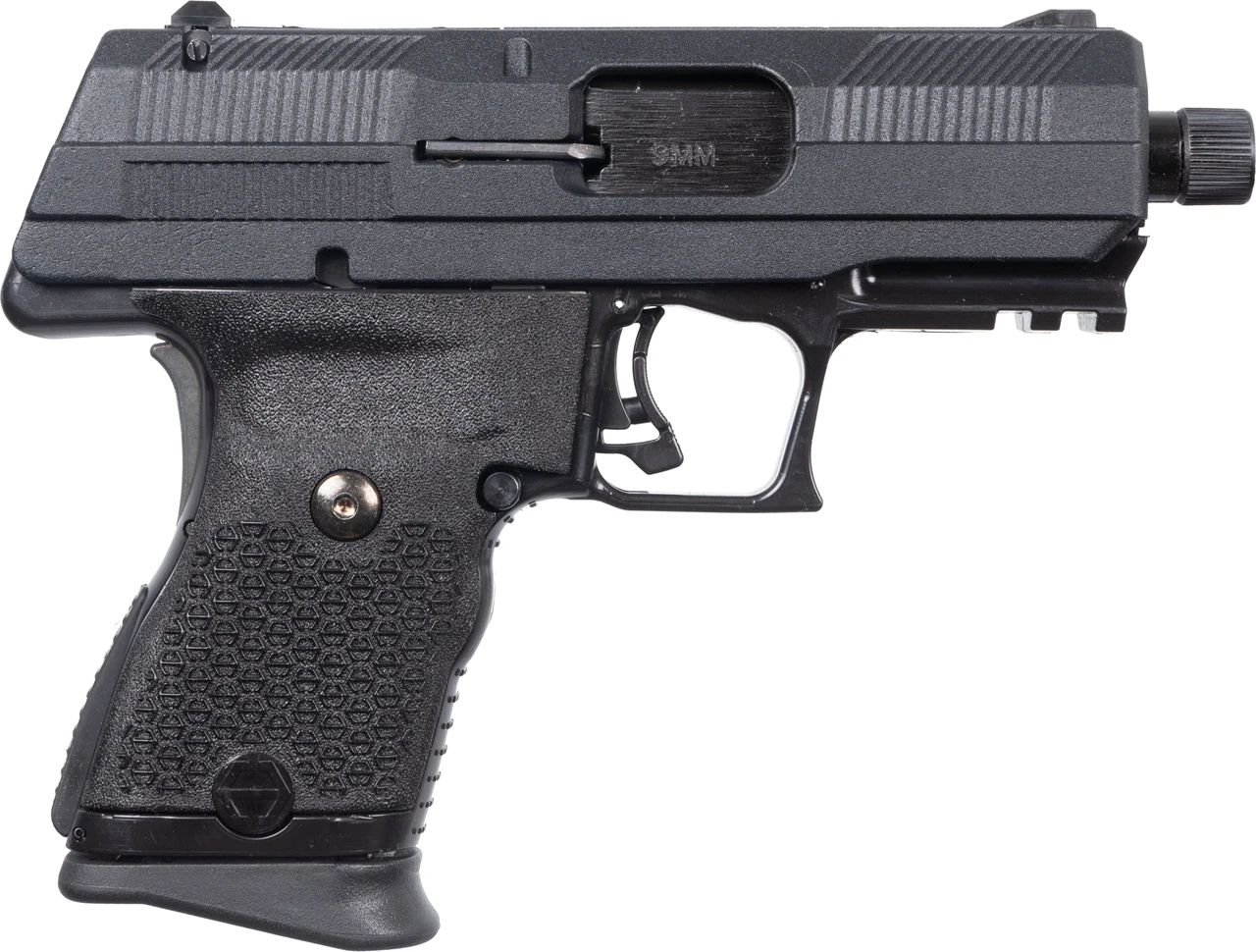 Hi-Point YC9YEET YEET CANNON G2 Pistol YC9, 4.12″ Threaded Barrel, Front and Rear Slide Serrations, Enhanced Grip Texture, 10 Round Magazine, Black